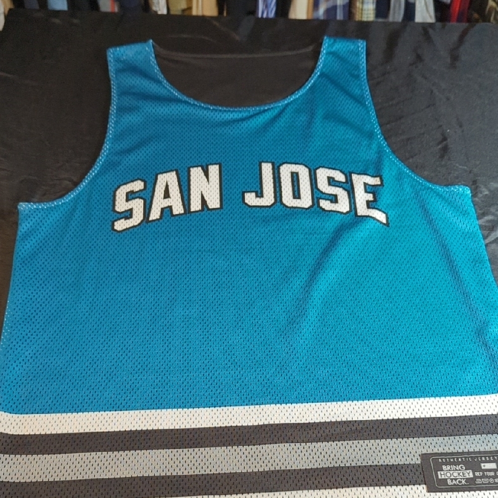 Men's Authentic Jersey - Black and White SAN JOSE !!!!